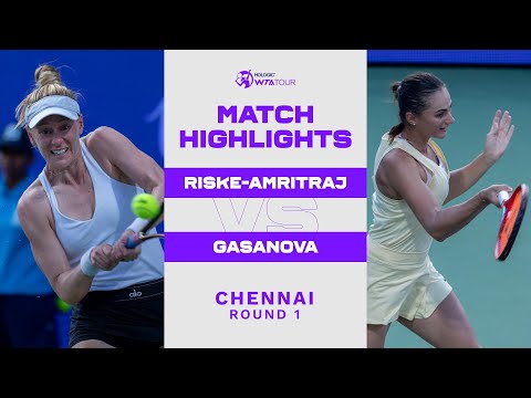 Alison Riske-Amritraj vs. Anastasia Gasanova | 2022 Chennai Round 1 | WTA Match Highlights