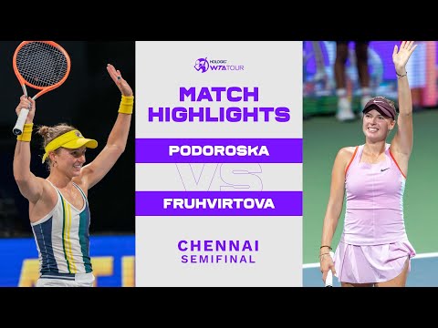 Nadia Podoroska vs. Linda Fruhvirtova | 2022 Chennai Semifinal | WTA Match Highlights