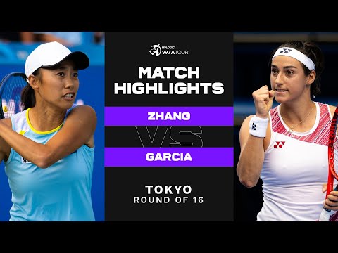 Shuai Zhang vs. Caroline Garcia | 2022 Tokyo Round of 16 | WTA Match Highlights