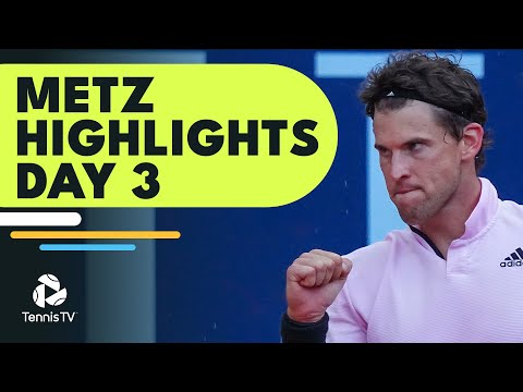 Thiem Takes On Gasquet; Korda Faces Musetti & More | Metz 2022 Highlights Day 3