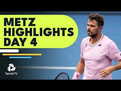 Wawrinka Faces Medvedev; Thiem Plays Hurkacz & More | Metz 2022 Highlights Day 4