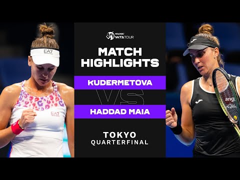 Veronika Kudermetova vs. Beatriz Haddad Maia | 2022 Tokyo Quarterfinal | WTA Match Highlights