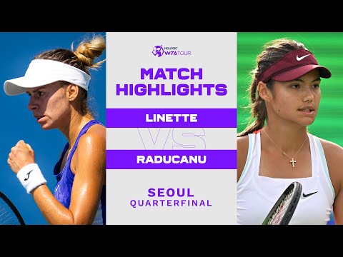 Magda Linette vs. Emma Raducanu | 2022 Seoul Quarterfinal | WTA Match Highlights