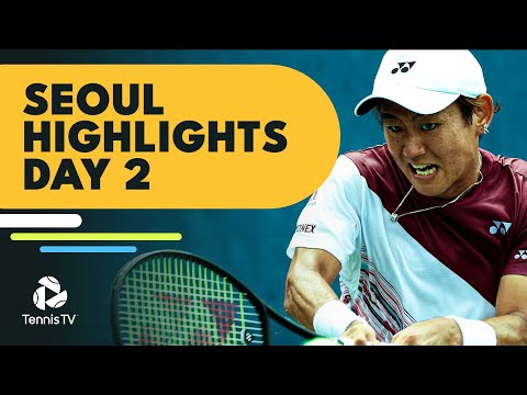 Nishioka vs Evans; Brooksby, Kwon Play | Seoul 2022 Highlights Day 2