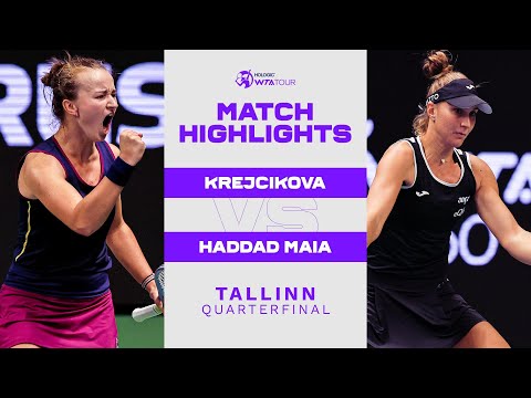 Barbora Krejcikova vs. Beatriz Haddad Maia | 2022 Tallinn Quarterfinal | WTA Match Highlights