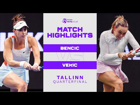 Belinda Bencic vs. Donna Vekic | 2022 Tallinn Quarterfinal | WTA Match Highlights