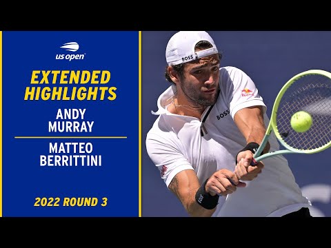 Andy Murray vs. Matteo Berrettini Extended Highlights | 2022 US Open Round 3