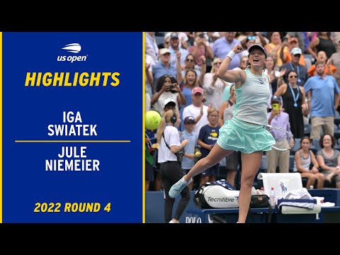 Iga Swiatek vs. Jule Niemeier Highlights | 2022 US Open Round 4