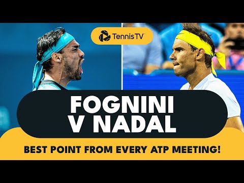 Rafael Nadal vs Fabio Fognini | Best Point From Every ATP Meeting!