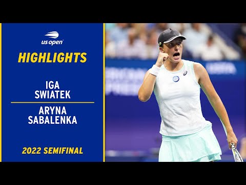 Iga Swiatek vs. Aryna Sabalenka Highlights | 2022 US Open SemiFinal