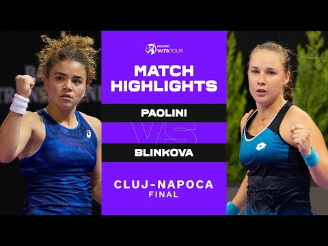 Jasmine Paolini vs. Anna Blinkova | 2022 Cluj-Napoca Final | WTA Match Highlights