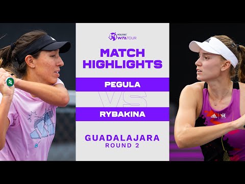 Jessica Pegula vs. Elena Rybakina | 2022 Guadalajara Round 2 | WTA Match Highlights