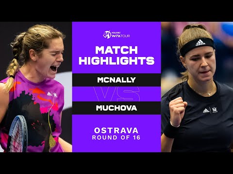 Caty McNally vs. Karolina Muchova | 2022 Ostrava Round of 16 | WTA Match Highlights