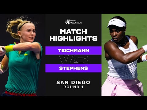 Jil Teichmann vs. Sloane Stephens | 2022 San Diego Round 1 | WTA Match Highlights