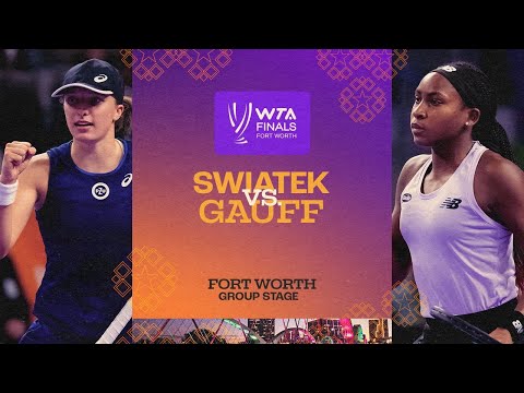 Iga Swiatek vs. Coco Gauff | 2022 WTA Finals Group Stage | Match Highlights