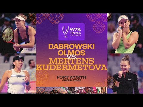 Dabrowski/Olmos vs. Mertens/Kudermetova | 2022 WTA Finals Group Stage | Match Highlights