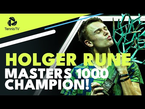 Holger Rune: MASTERS 1000 CHAMPION! | Paris Championship Point & Trophy Lift