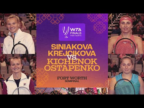 Siniakova/Krejcikova vs. Kichenok/Ostapenko | 2022 WTA Finals Semifinal | Match Highlights