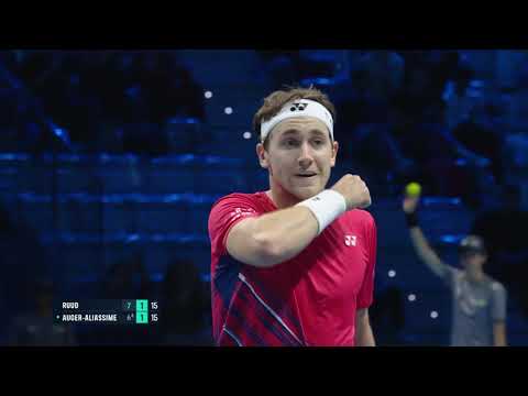 HIGHLIGHTS: Casper Ruud vs. Felix Auger-Aliassime; 2022 ATP Finals Round Robin