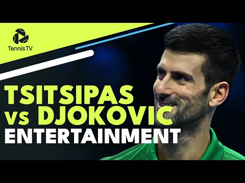 Stefanos Tsitsipas vs Novak Djokovic Entertaining Match! | Nitto ATP Finals 2022 Highlights