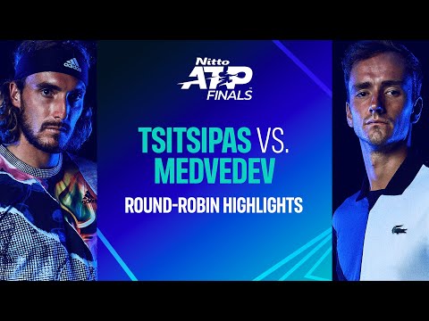 Tsitsipas vs. Medvedev | Nitto ATP Finals Highlights