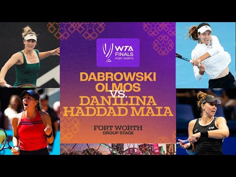 Dabrowski/Olmos vs. Danilina/Haddad Maia | 2022 WTA Finals Group Stage | Match Highlights