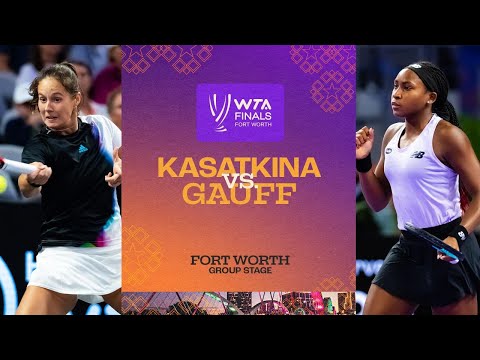 Daria Kasatkina vs. Coco Gauff | 2022 WTA Finals Group Stage | Match Highlights