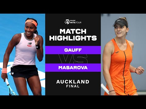 Coco Gauff vs. Rebeka Masarova | 2023 Auckland | WTA Match Highlights