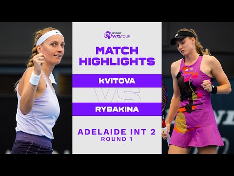 Petra Kvitova vs Elena Rybakina | 2023 Adelaide International 2 | WTA Match Highlights