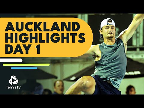 Bublik Battles Goffin; Wolf, Mannarino & Fognini In Action | Auckland 2023 Highlights Day 1