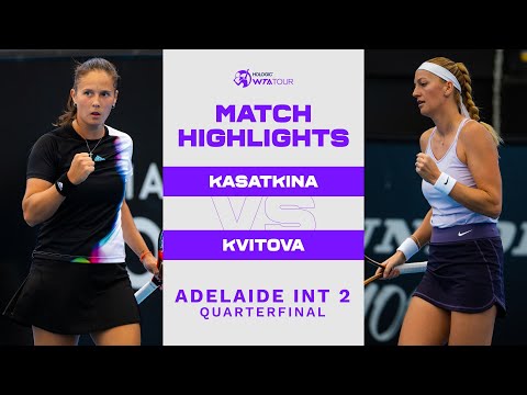 Daria Kasatkina vs. Petra Kvitova | 2023 Adelaide International 2 | WTA Match Highlights