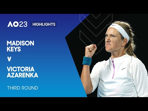 Madison Keys v Victoria Azarenka Highlights | Australian Open 2023 Third Round