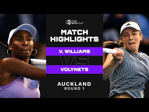 Venus Williams vs. Katie Volynets | 2023 Auckland | WTA Match Highlights