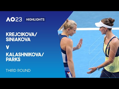 Krejcikova/Siniakova v Kalashnikova/Parks Highlights | Australian Open 2023 Third Round