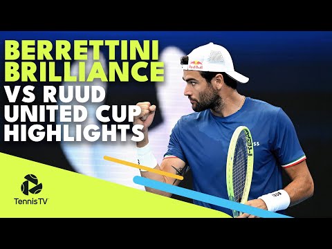 Matteo Berrettini Brilliance vs Casper Ruud | United Cup Highlights