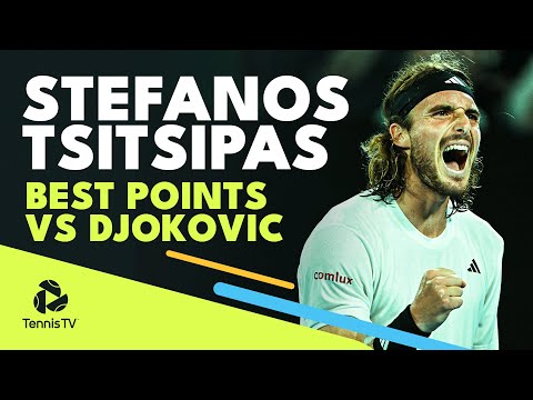 Stefanos Tsitsipas' BEST ATP Points vs Novak Djokovic 🚀