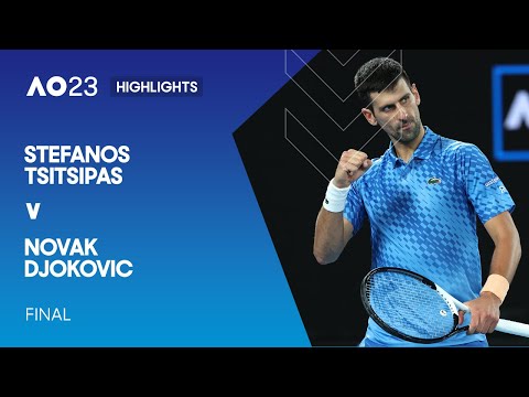 Stefanos Tsitsipas v Novak Djokovic Highlights | Australian Open 2023 Final