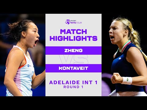 Zheng Qinwen vs. Anett Kontaveit | 2023 Adelaide International 1 | WTA Match Highlights