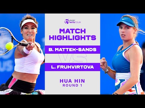 Bethanie Mattek-Sands vs. Linda Fruhvirtova | 2023 Hua Hin Round 1 | WTA Match Highlights