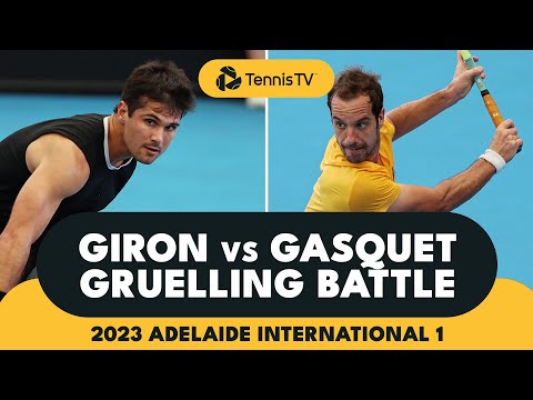 Marcos Giron vs Richard Gasquet: Gruelling Battle | 2023 Adelaide Highlights