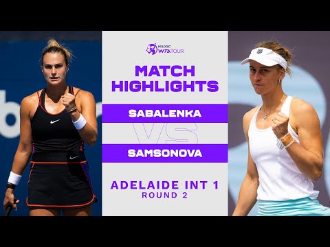 Aryna Sabalenka vs. Liudmila Samsonova  | 2023 Adelaide International 1 | WTA Match Highlights