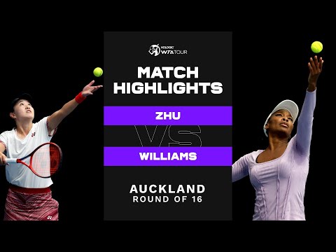 Zhu Lin vs. Venus Williams | 2023 Auckland | WTA Match Highlights