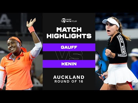 Coco Gauff vs. Sofia Kenin | 2023 Auckland | WTA Match Highlights