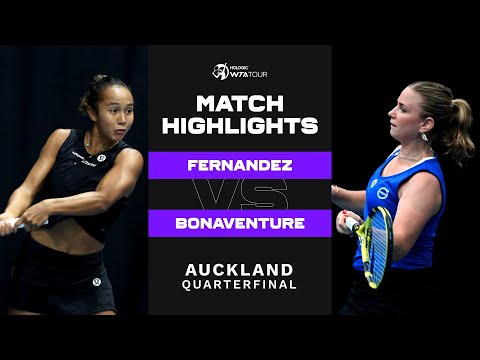 Leylah Fernandez vs. Ysaline Bonaventure | 2023 Auckland | WTA Match Highlights