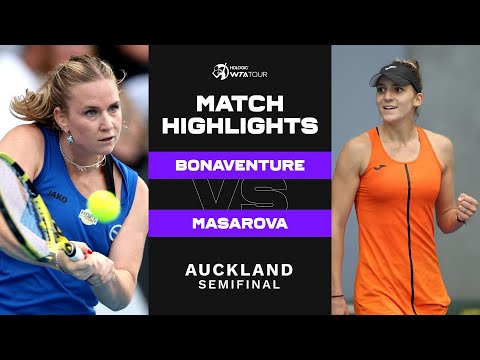 Ysaline Bonaventure vs. Rebeka Masarova | 2023 Auckland | WTA Match Highlights