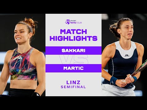 Maria Sakkari vs. Petra Martic | 2023 Linz Semifinal| WTA Match Highlights