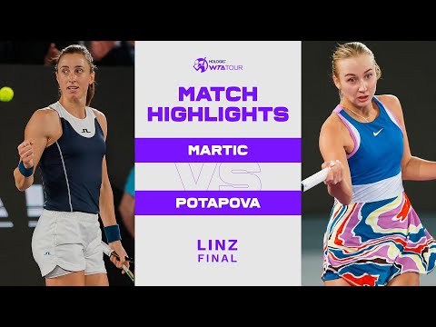 Petra Martic vs. Anastasia Potapova | 2023 Linz Final | WTA Match Highlights