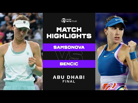 Liudmila Samsonova vs. Belinda Bencic | 2023 Abu Dhabi Final | WTA Match Highlights