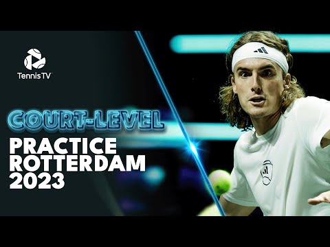 Tsitsipas, Medvedev, Auger-Aliassime, Rublev, Rune & More Court Level Practice | Rotterdam 2023