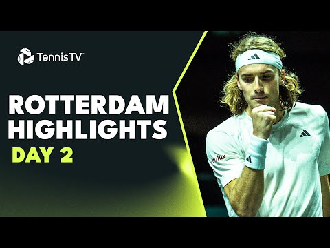 Tsitsipas, Medvedev, Auger Aliassime & Zverev All Feature | Rotterdam 2023 Highlights Day 2